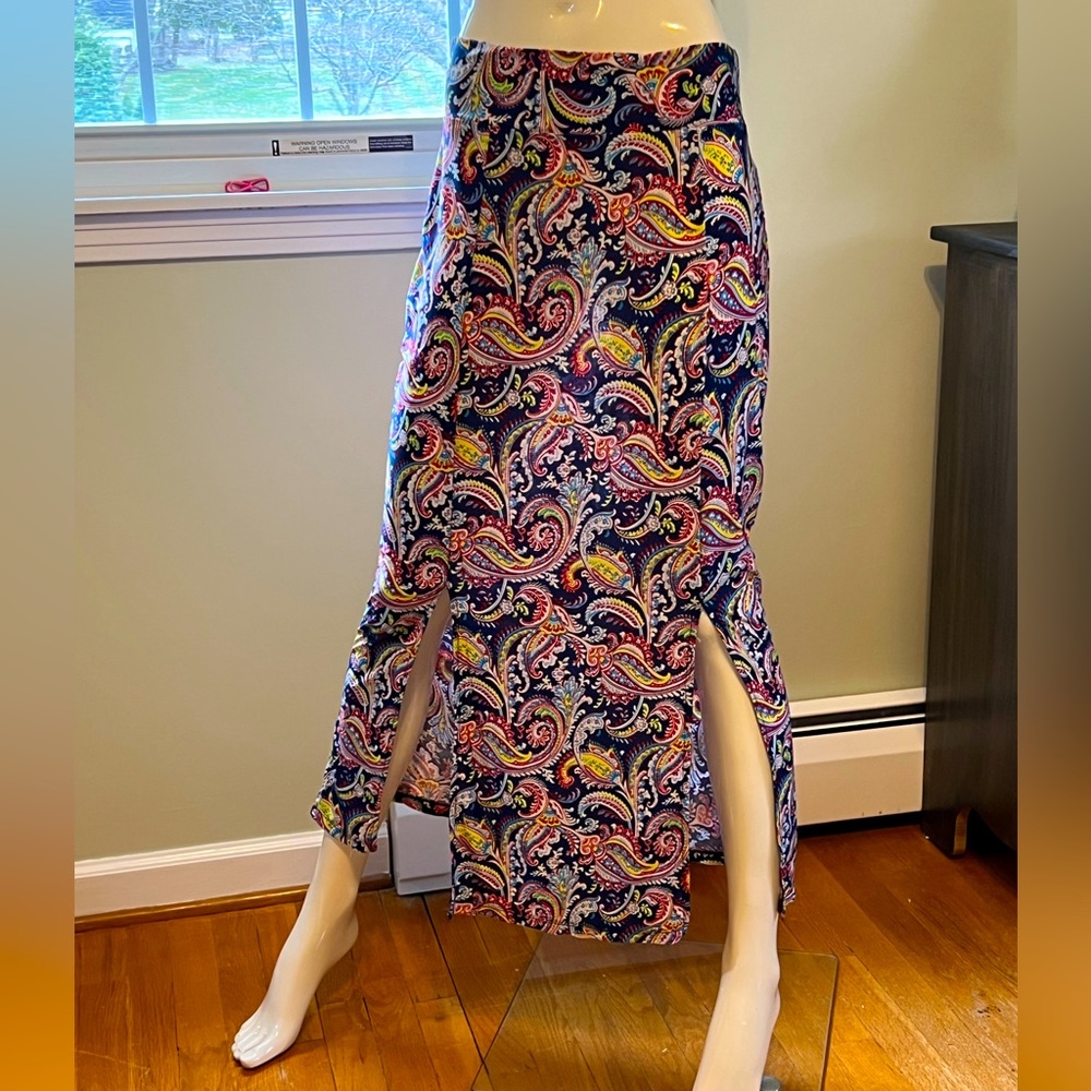 Jonathon Martin ~  paisley maxi skirt.